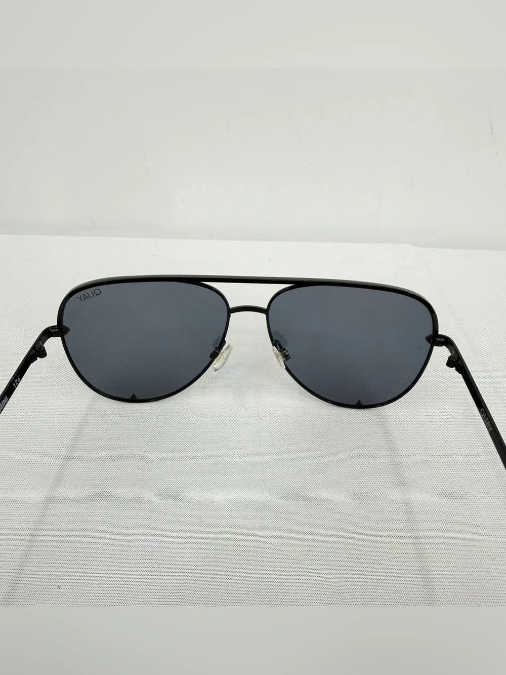 Quay Australia High Key Mini Polarized Black smoke Aviator Sunglasses vacation